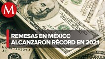 Remesas enviadas a México alcanzan en 2021 máximo histórico de 51 mil 594 mdd
