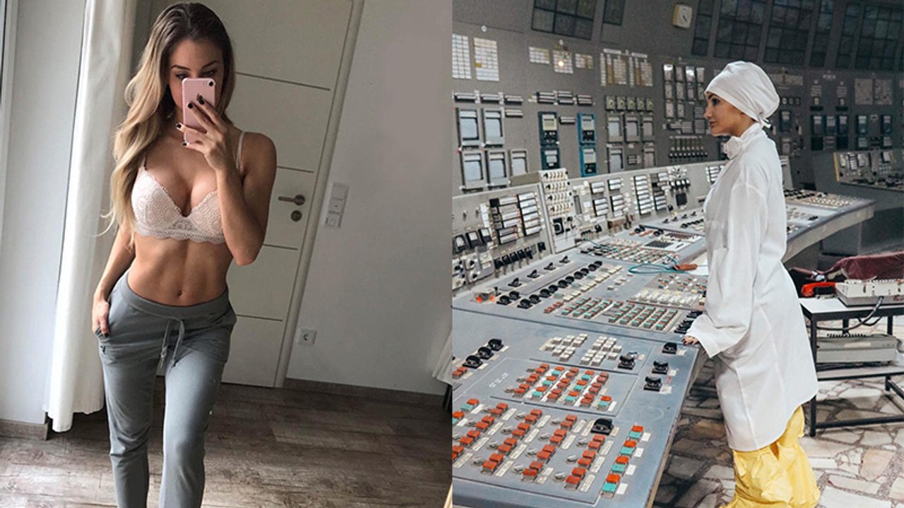In tschernobyl: influencerin entsetzt mit ihrer aktion