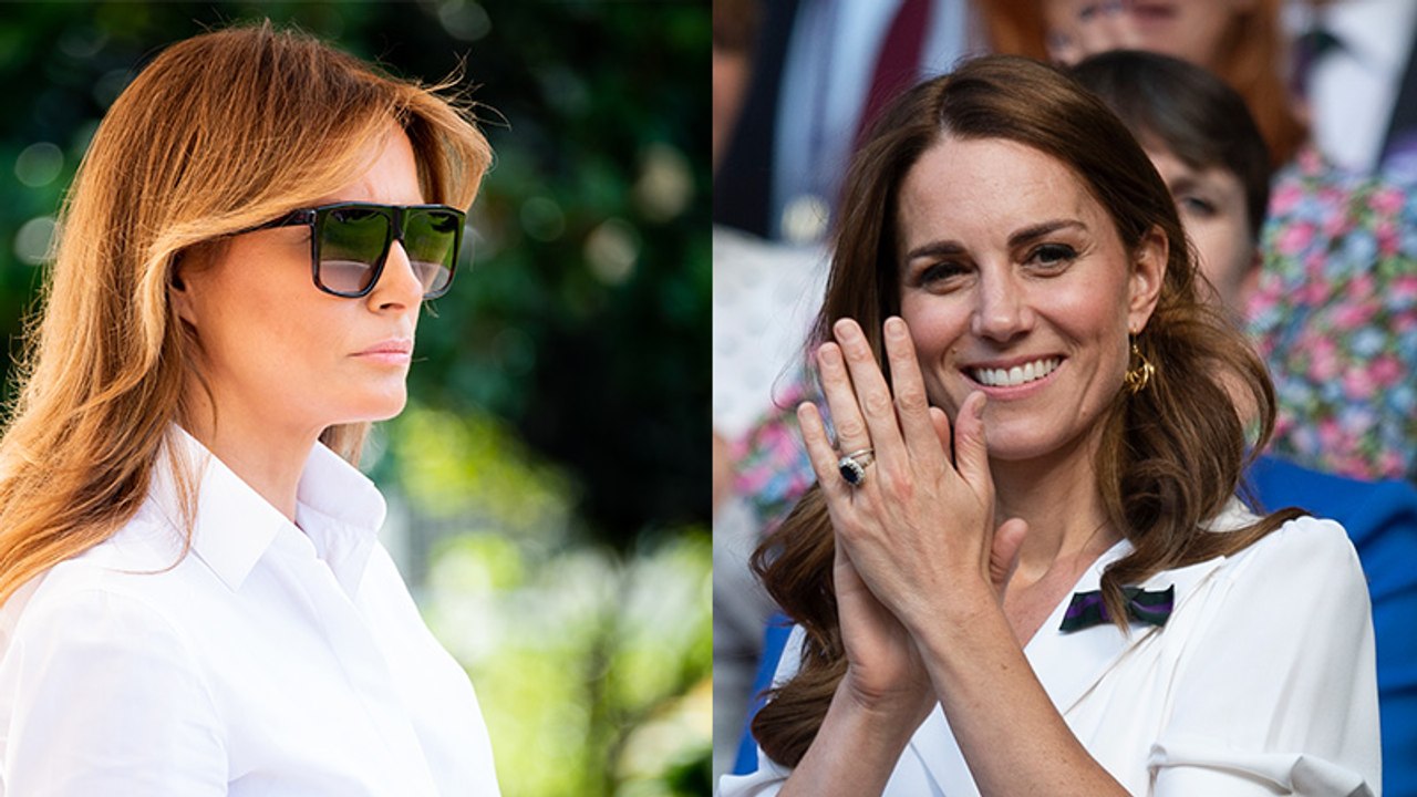 Melania Trump: So offensichtlich kopiert sie den Look von Kate