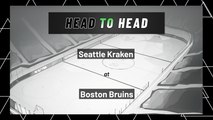 Seattle Kraken At Boston Bruins: First Period Moneyline