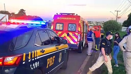 Jovem morre após acidente na marginal da BR-277