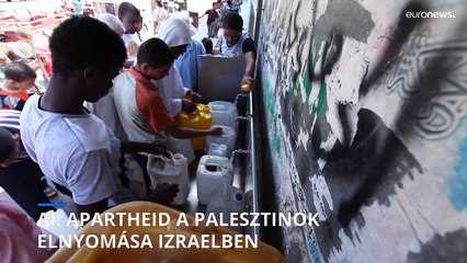 Apartheid a palesztinok elnyomása Izraelben az Amnesty International jelentése szerint