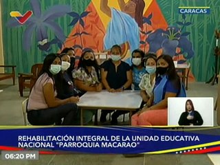 Plan Caracas Patriota Bella y Segura rehabilitó Unidad Educativa  Nacional  "Parroquia Macarao"