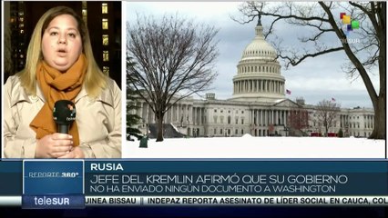 Rusia desmiente afirmaciones de EE.UU. sobre supuesto envío de respuesta a propuestas de seguridad