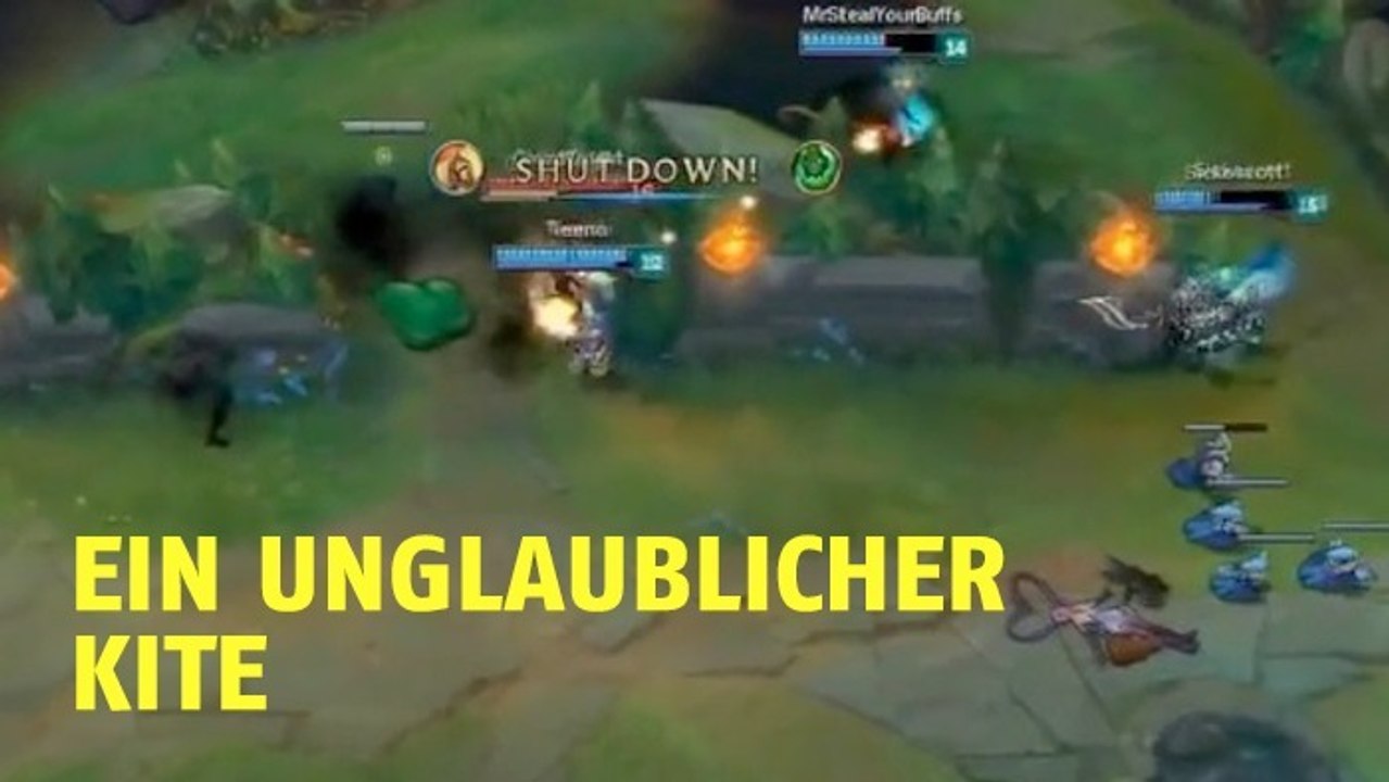 League of Legends: Zed schafft einen unglaublichen Kite beim 1 vs 4
