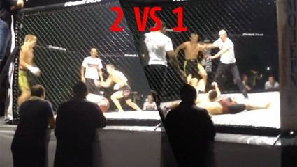 Ein Kampf 2 gegen 1. Wer wird gewinnen?