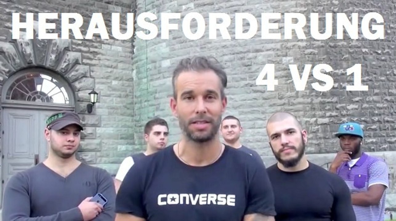 Vier Männer gegen einen Selbstverteidigungsspezialisten