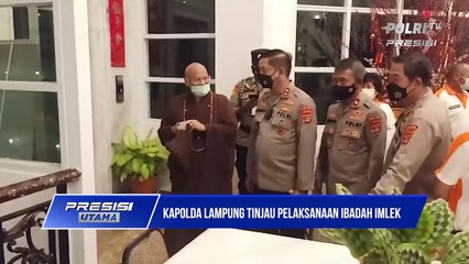 Pastikan Tidak Ada Gangguan, Kapolda Lampung Tinjau Ibadah Tahun Baru Imlek di Vihara Amurwa Bhumi Graha_1