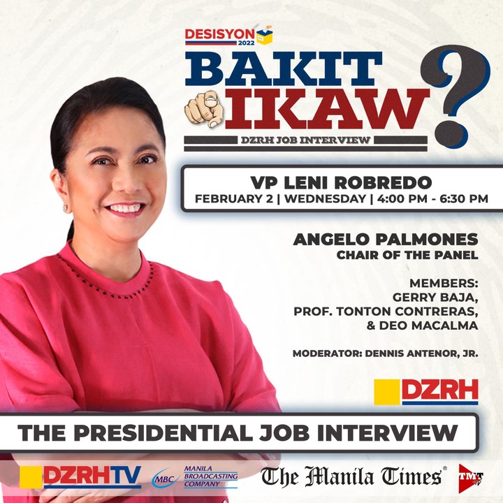 Bakit ikaw: The Presidential Job Interview | Featured candidate: Presidential candidate Vice Pres. Leni Robredo