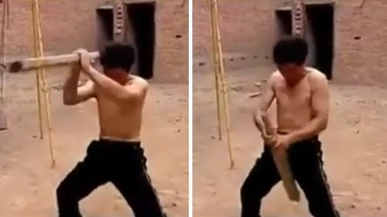 Diese Kung Fu Experten haben eine ganze besondere Technik, um Schläge abzuwehren.