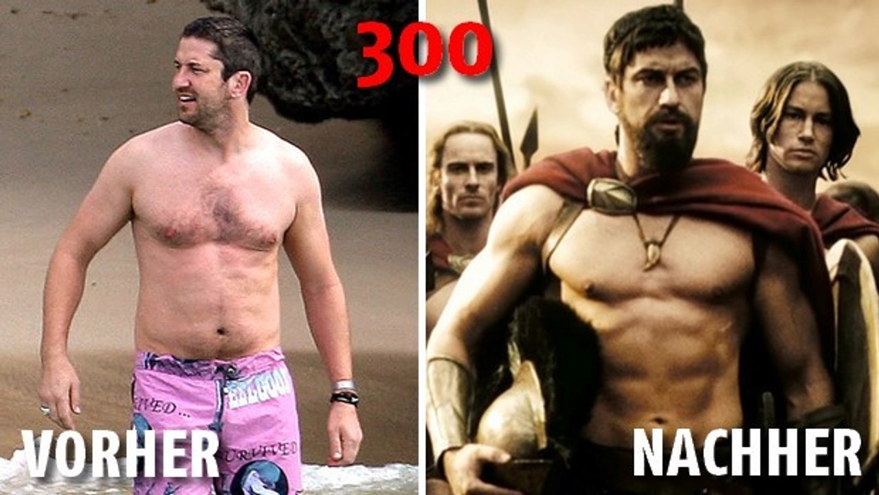 Das intensive training der spartaner für den film 300
