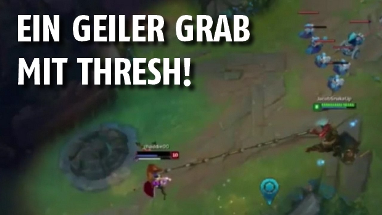 League of legends: thresh überrascht leblanc mit einem cleveren grab
