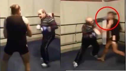 Wenn ein alter Boxer einem jüngeren eine Lektion erteilt und ihn dabei demütigt
