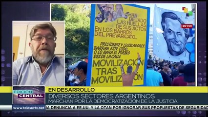 Argentina: Diversos sectores sociales marchan por la democratización de la Justicia