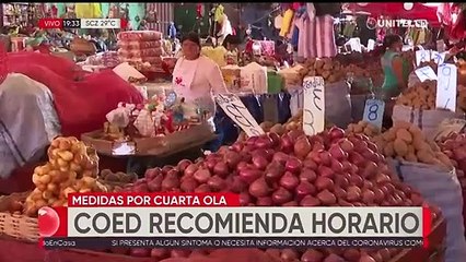 COED recomienda horario de circulación de 05:00 a 02:00 en Santa Cruz