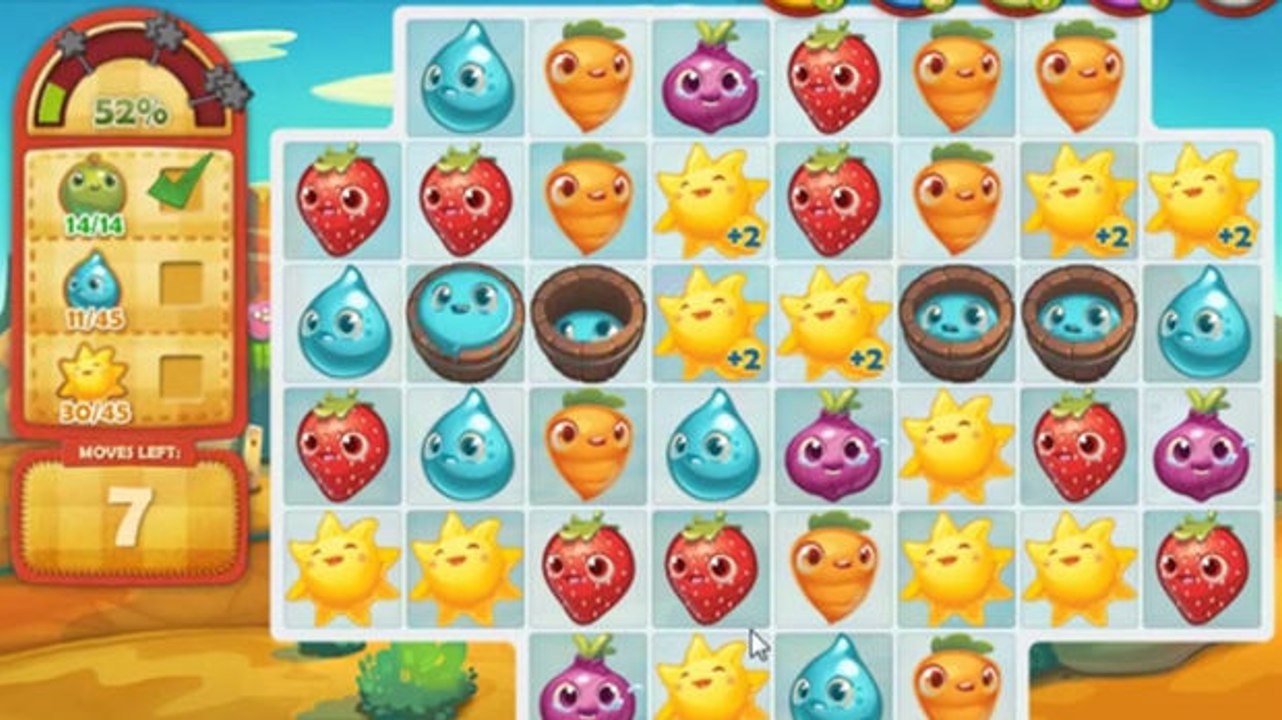 Farm Heroes Saga Level 99: Lösung, Tipps und Tricks