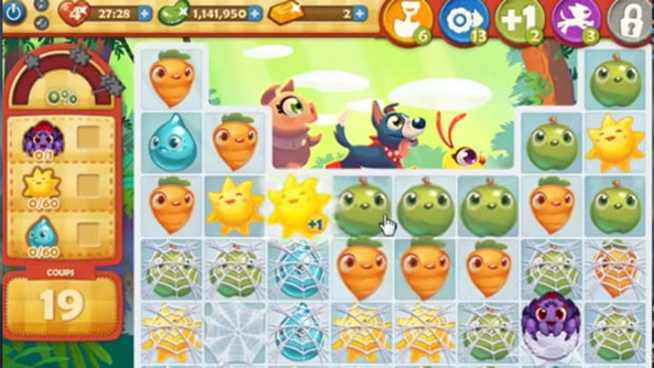 Farm Heroes Saga Level 407: Lösung, Tipps und Tricks
