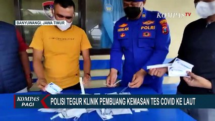 Download Video: Buang Limbah Bekas Bungkus Tes PCR di Selat Bali, Pihak Klinik Minta Maaf