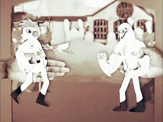Robot Chicken - B&W Paper Fight
