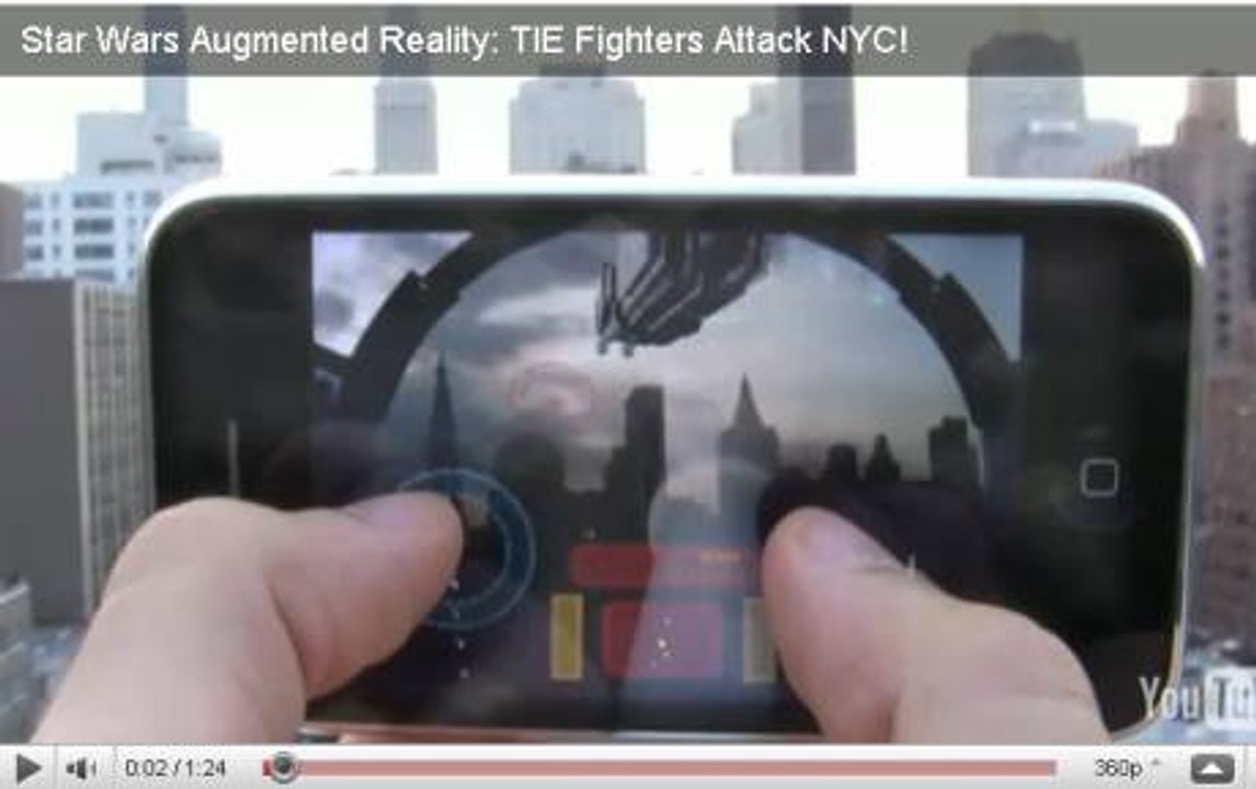 Falcon Gunner, un jeu en réalité augmentée pour l'iPhone