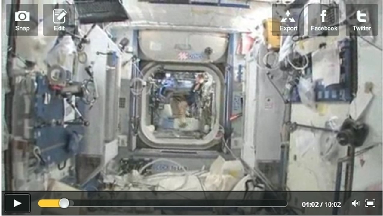 Une visite guidée à bord de l'ISS en vidéo