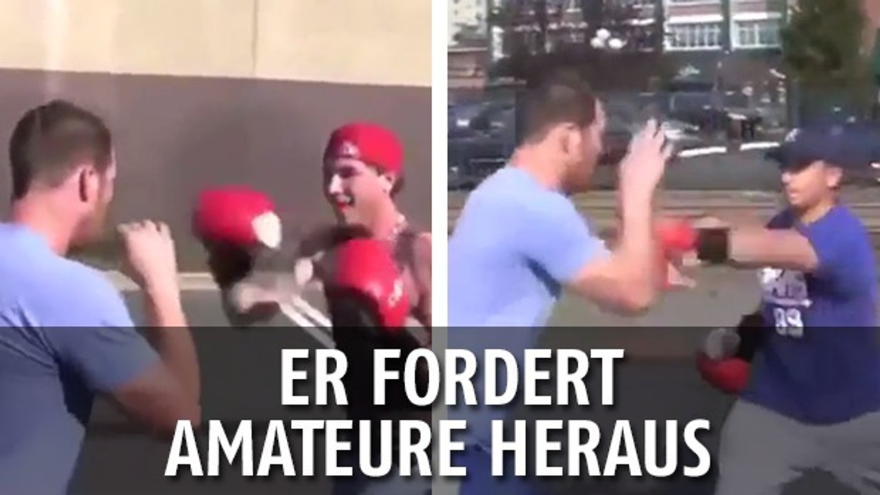 Dieser Profi hat eine Herausforderung: beim Street Fight unbesiegbar zu sein