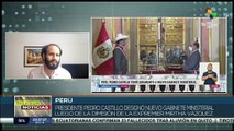 Presidente de Perú juramenta a su nuevo gabinete ministerial