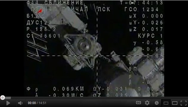 Le vaisseau Soyouz s'arrime à l'ISS