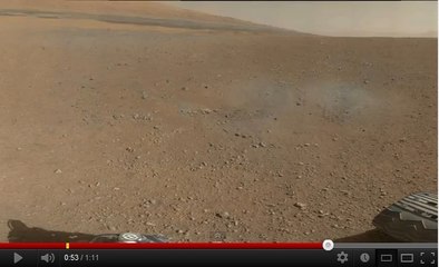 Curiosity dévoile son premier panorama couleur de Mars