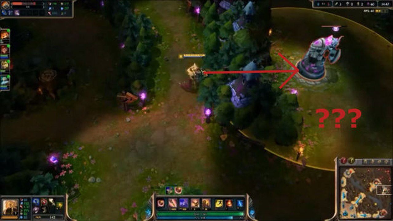 League of Legends: Azir zerstört einen Turm aus sicherer Entfernung