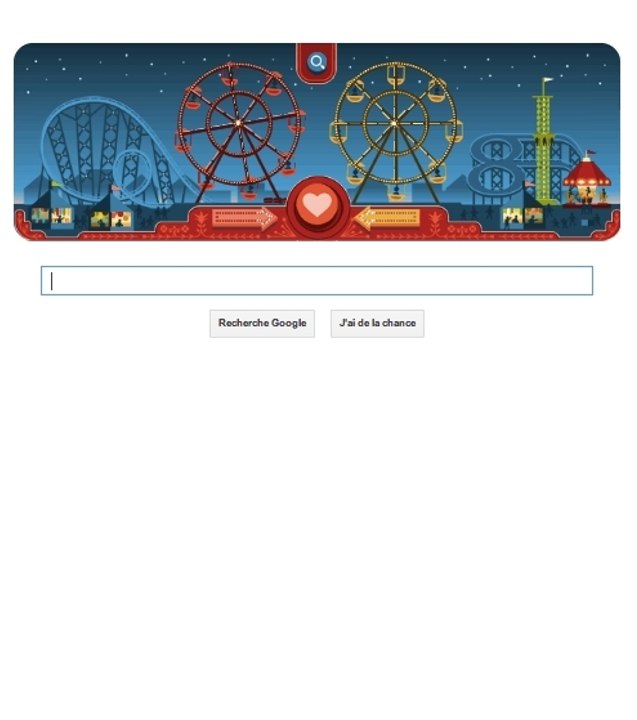 Google Doodle : Pour la Saint-Valentin, Google rend hommage à George Ferris, l'inventeur de la grande roue