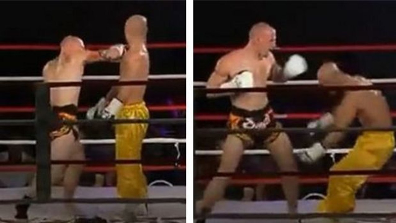 Die Quittung für zuviel Leichtsinn: Yi Long wird auf beeindruckende Weise K.O. geschlagen.