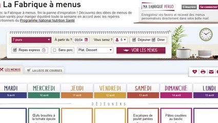 L’Inpes lance "la Fabrique à menus" pour combler les pannes d'inspiration en cuisine !