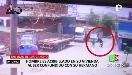 SJM: asesinan a balazos a hombre que fue confundido con su hermano que se negó a pagar cupos