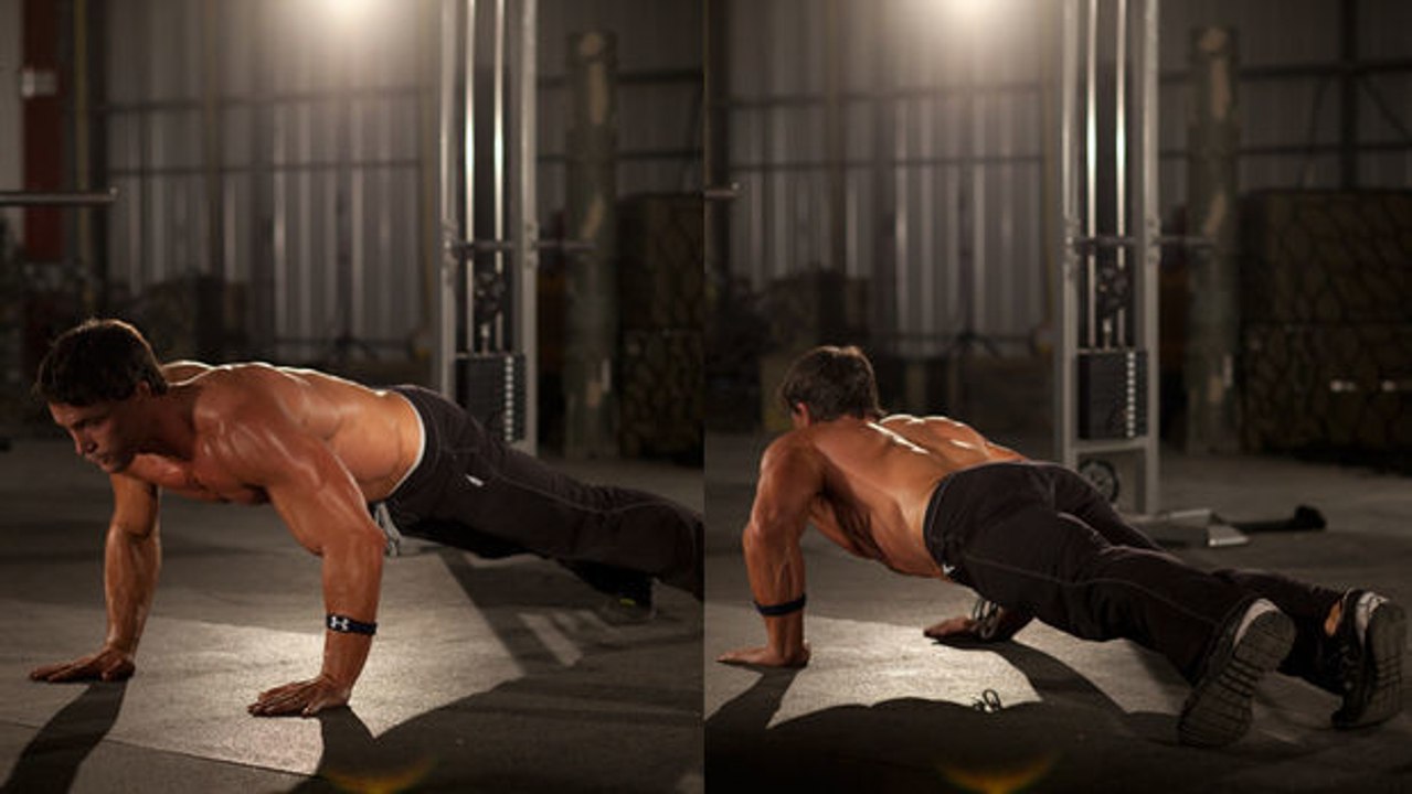 Wie macht man Liegestütze im Uhrzeigersinn?