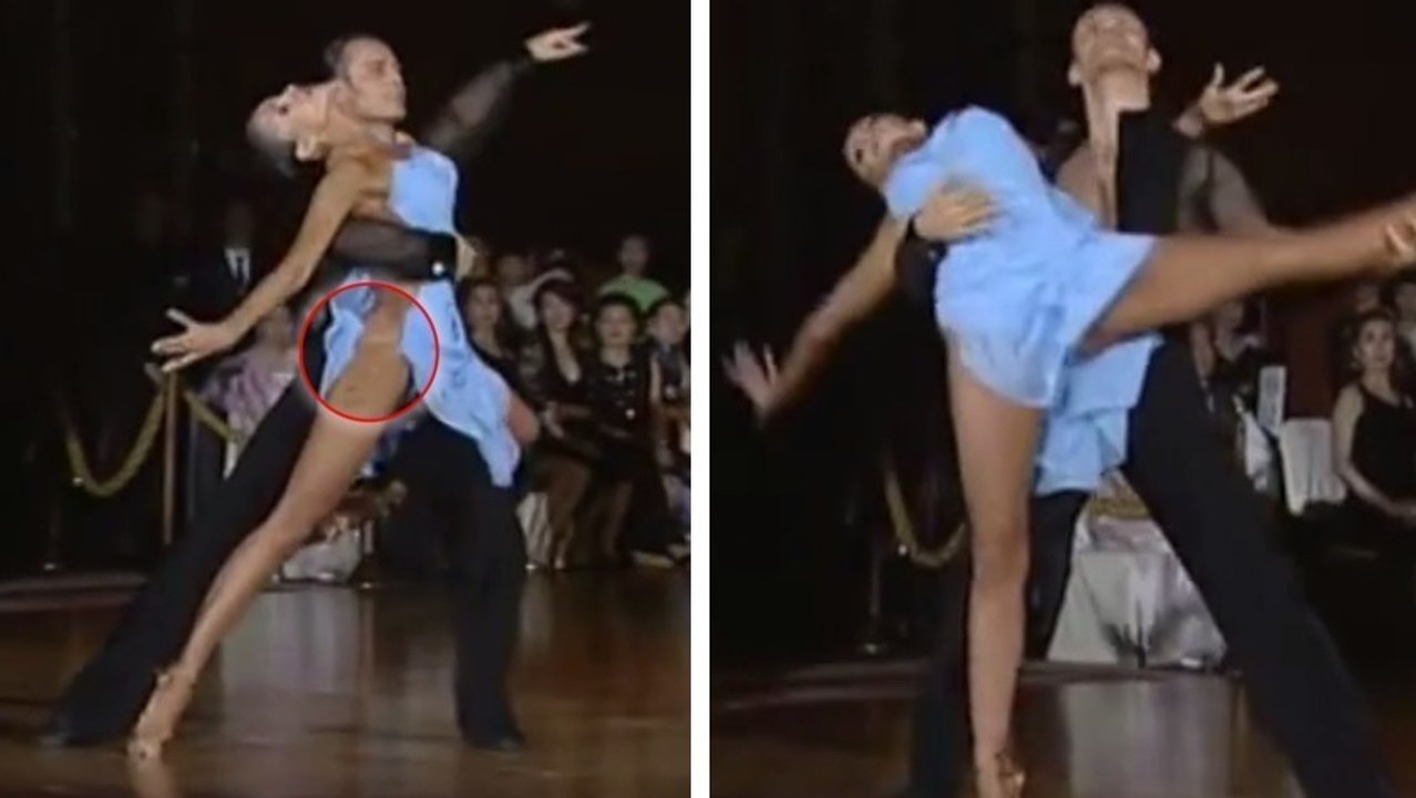 Das Kleid dieser Guaguanco-Tänzerin ist extrem faszinierend