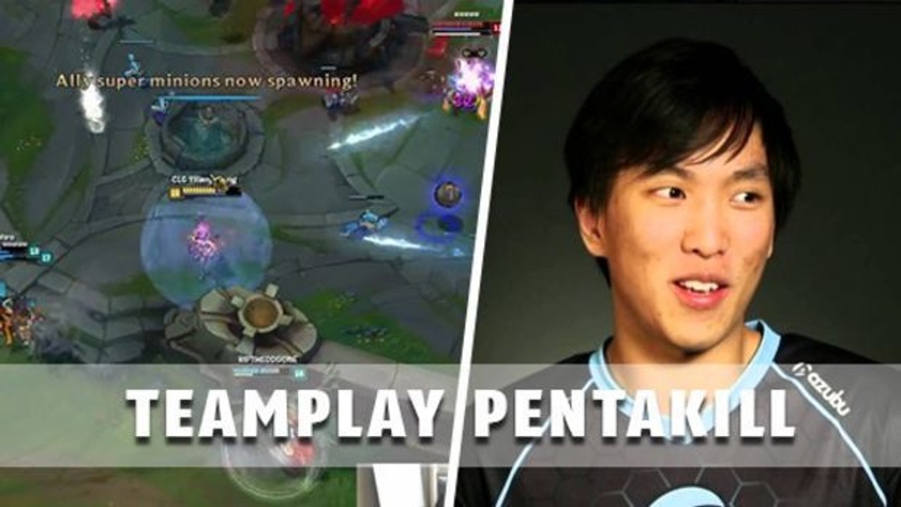 League of Legends: Doublelift mit einem epischen Pentakill im 4 vs 5