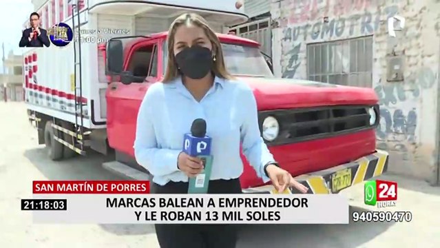 SMP: empresario es baleado por marcas tras robarle 13 mil soles