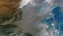 Chine : l'immense nuage de pollution observé depuis l'espace