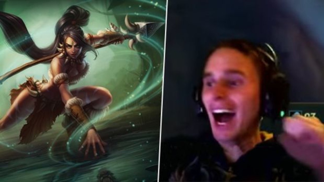 League of legends: glücklicher geht’s nicht! dieser wurfspeer von nidalee landet perfekt