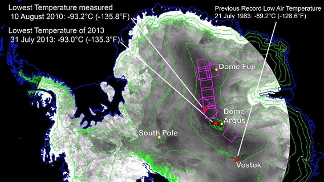 L'endroit le plus froid du monde établit un nouveau record de température