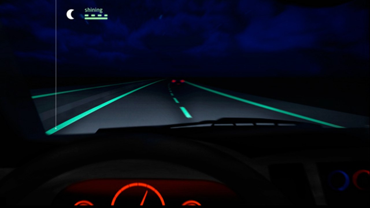 Bientôt des routes luminescentes pour économiser l’électricité ?