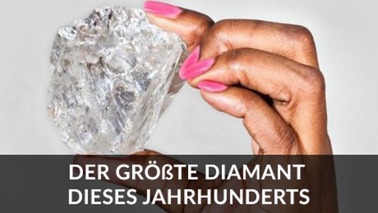 Der größte Diamant der letzten 100 Jahre in Botswana gefunden