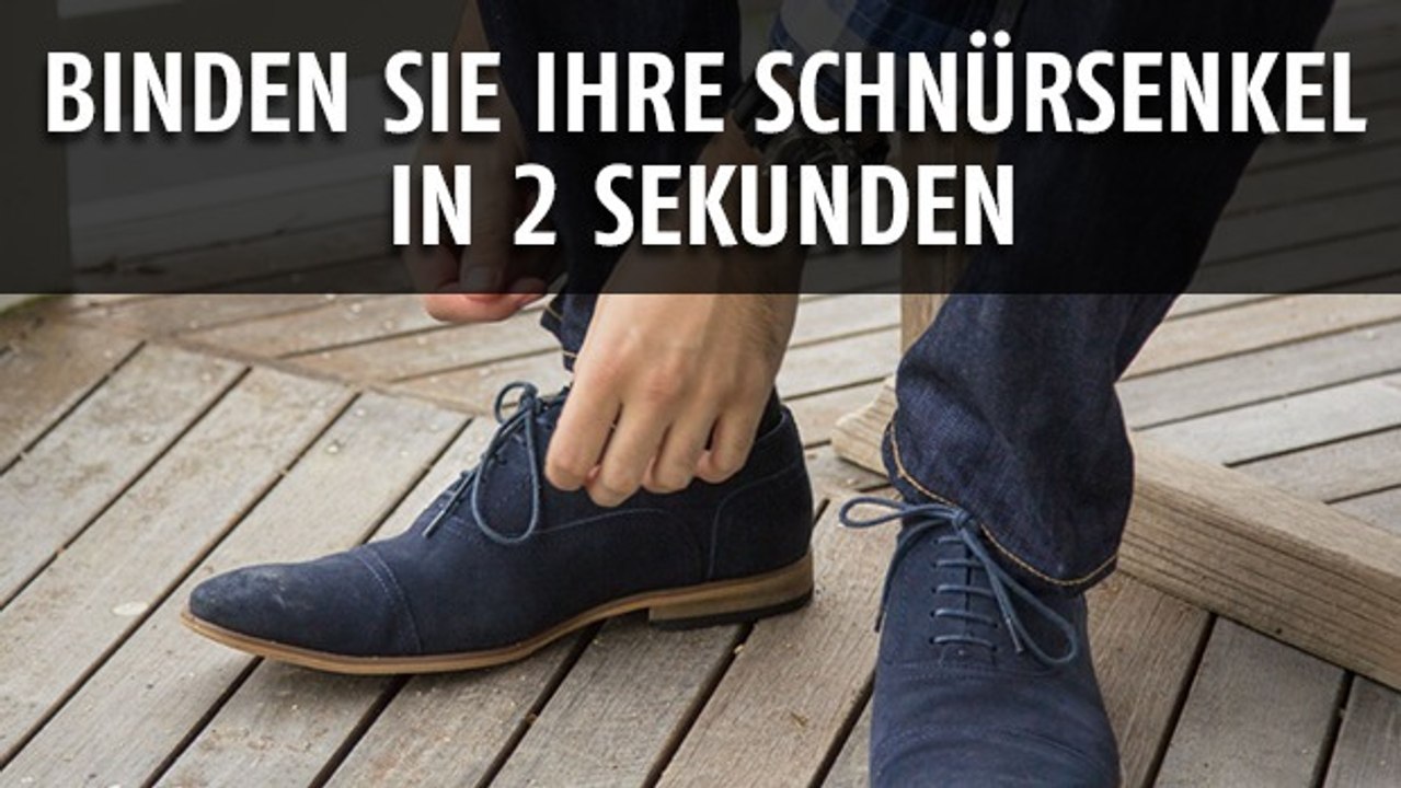 So binden Sie sich Ihre Schuhe in Windeseile zu