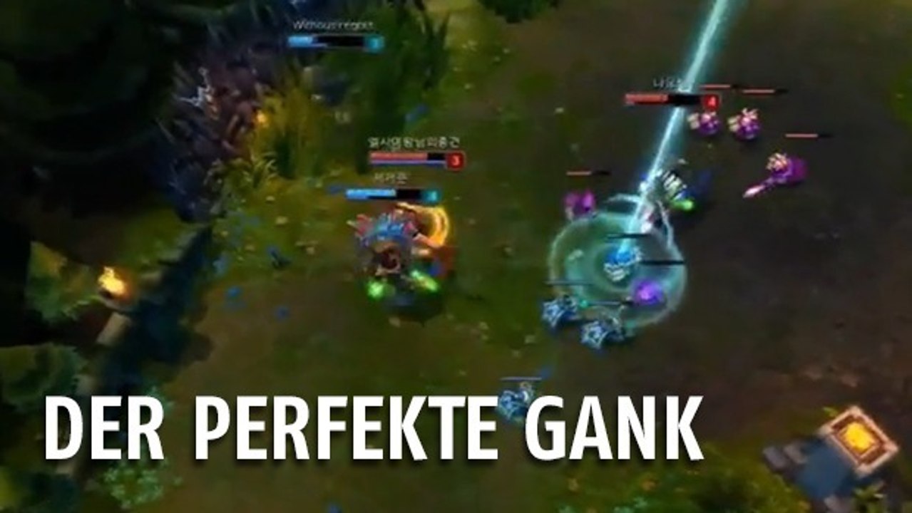 League of Legends: Pantheon mit dem perfekten Gank!
