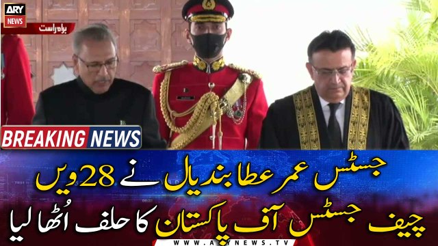 Justice Umar Ata Bandial takes oath as new CJP