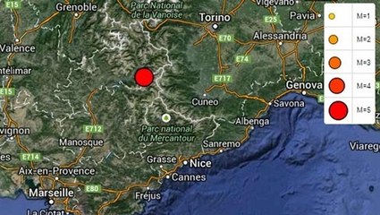 Un séisme de magnitude 5,1 secoue le sud-est de la France