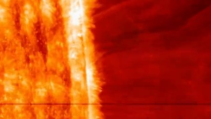Une gigantesque éruption solaire filmée par la NASA
