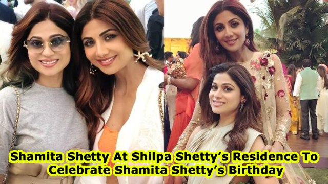 Shamita Shetty At Shilpa Shetty’s Residence To Celebrate Shamita Shetty’s Birthday