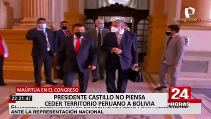 Canciller Maúrtua: "Presidente Castillo no tiene la voluntad de ceder territorio nacional"